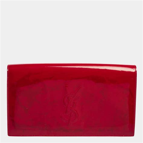 pink patent ysl clutch|ysl evening clutch.